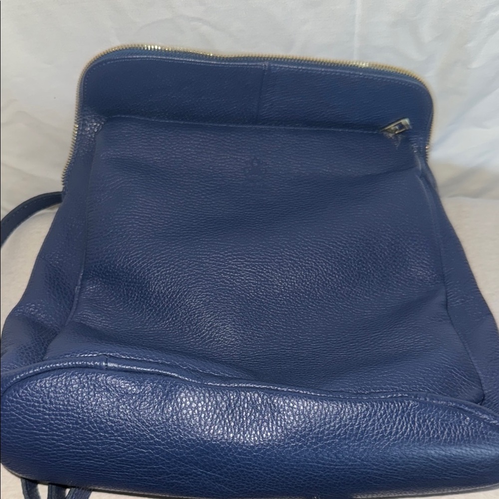 Vera Pelle Navy Leather Backpack/crossbody - Picture 5 of 8